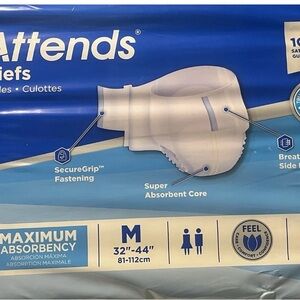 Attends Adult Unisex Diapers Briefs Super Absorbent, Odor Shield Softness 24ct